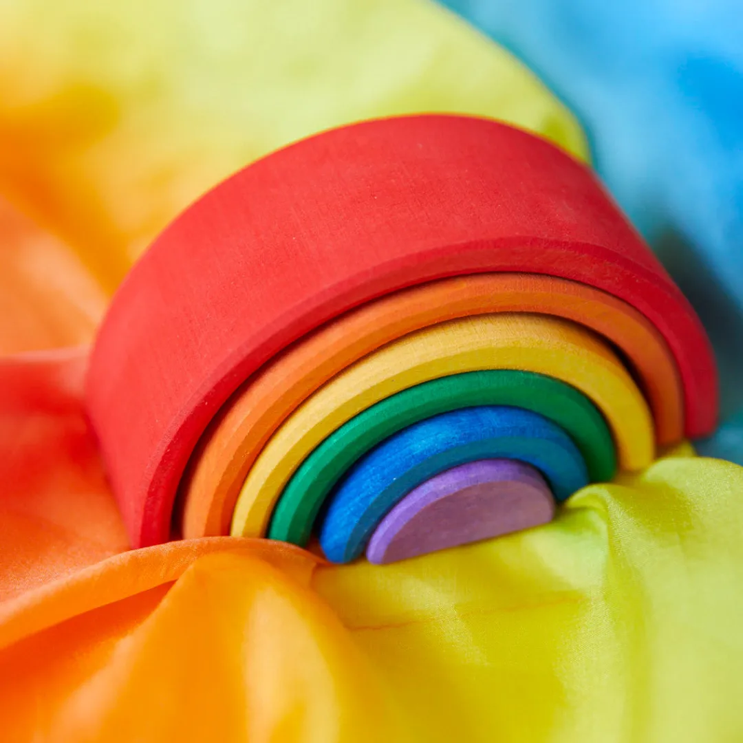 Sarah's Silks Rainbow Unicorn Party-Wooden Rainbow