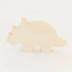 Sarah's Silks Wooden Animals-Wooden Triceratops