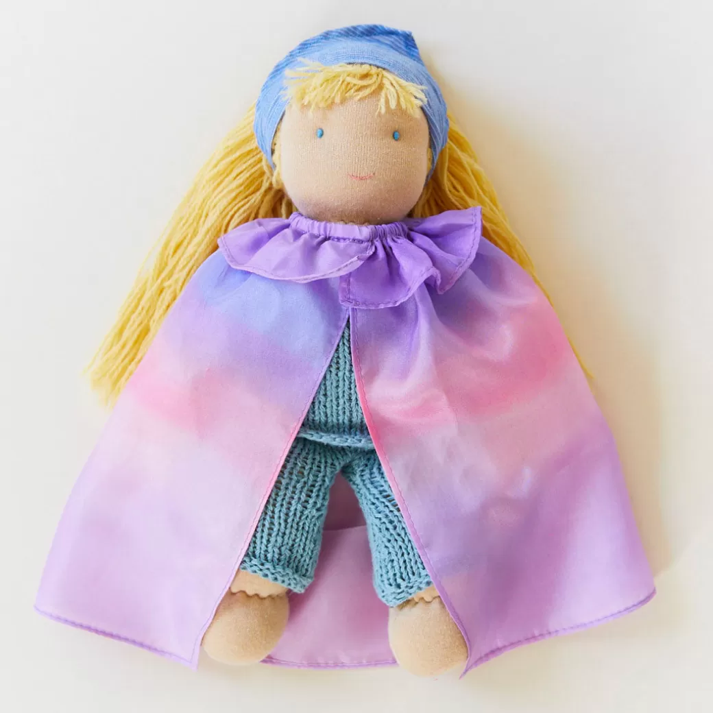 Sarah's Silks Waldorf Doll Dress-Ups*Blossom Doll Cape