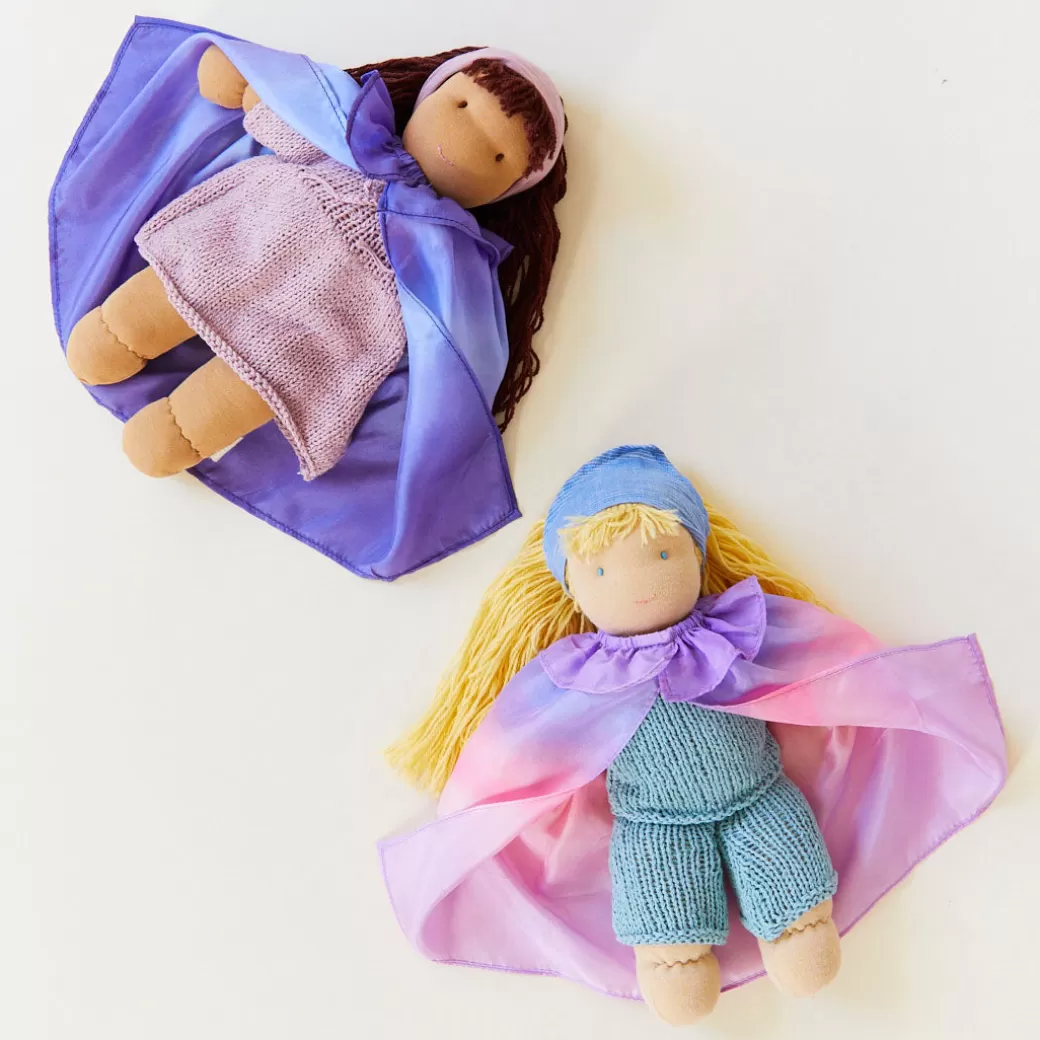 Sarah's Silks Waldorf Doll Dress-Ups*Blossom Doll Cape