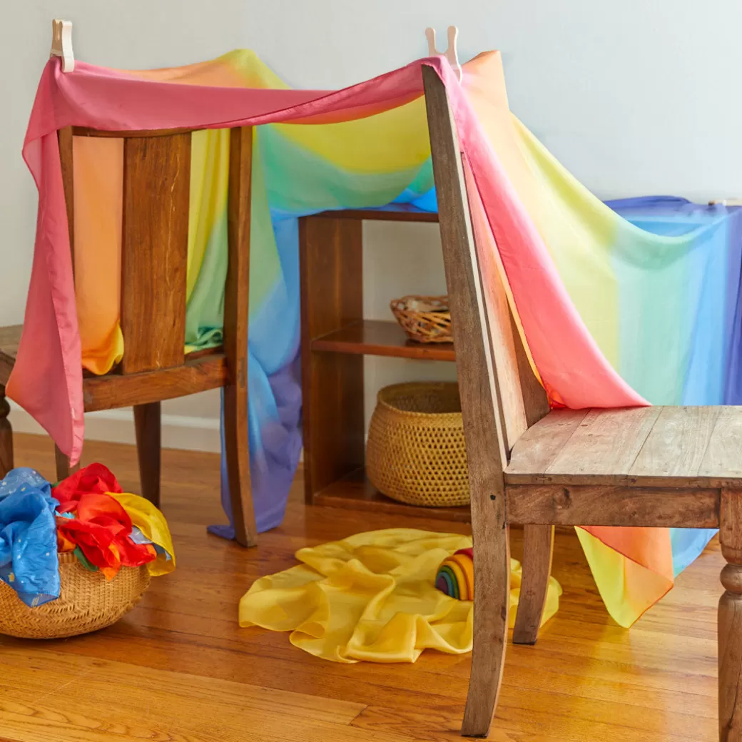 Sarah's Silks Fort Kits | Waldorf Playstand*Double Rainbow Fort Kit