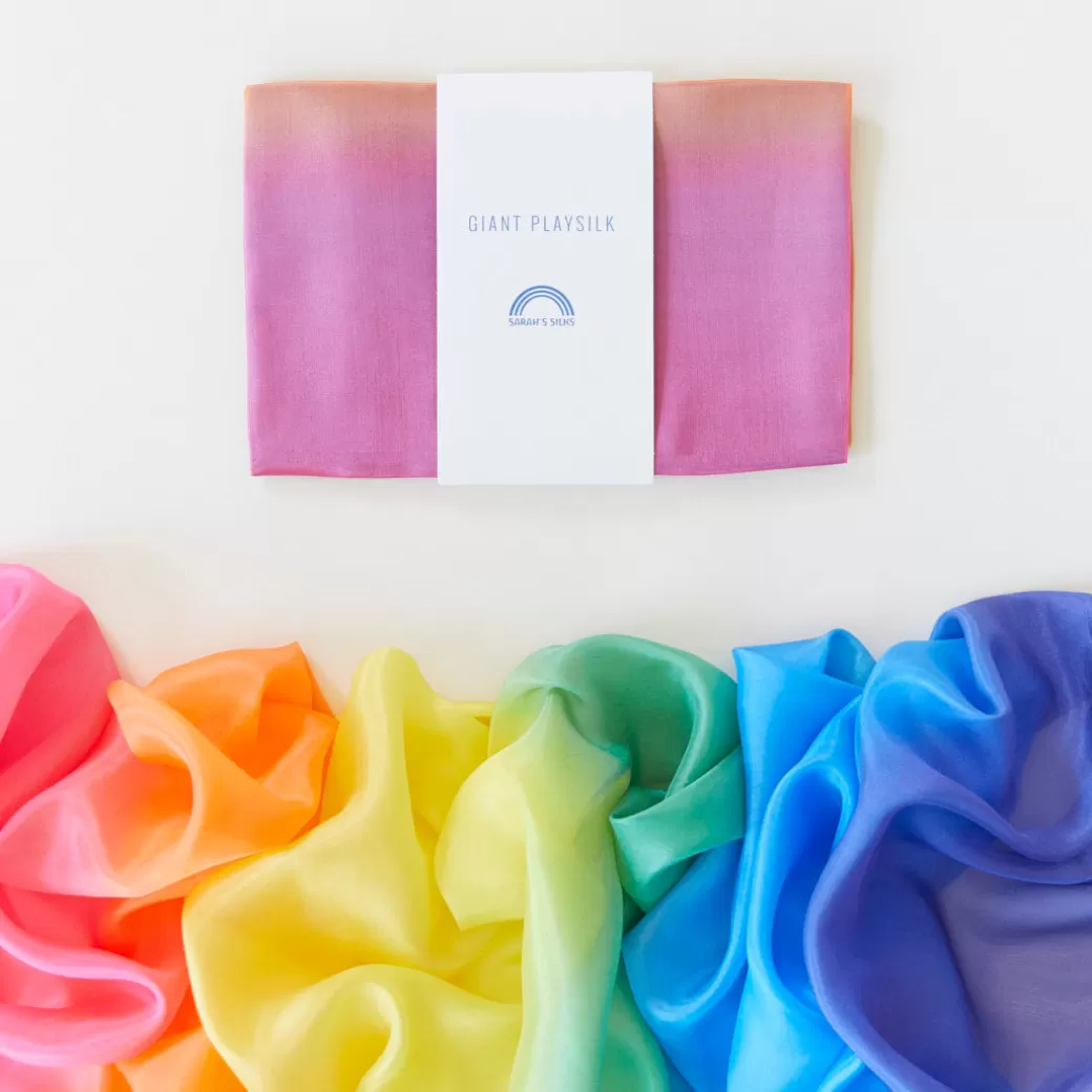 Sarah's Silks Giant Playsilks | Rainbow Party*Giant Rainbow Playsilk