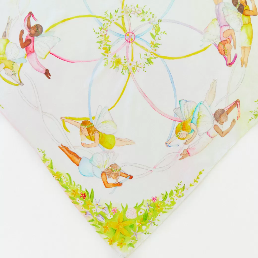 Sarah's Silks Playsilk Sets*Large May Day Playsilk Set Of 8 With May Day Ring