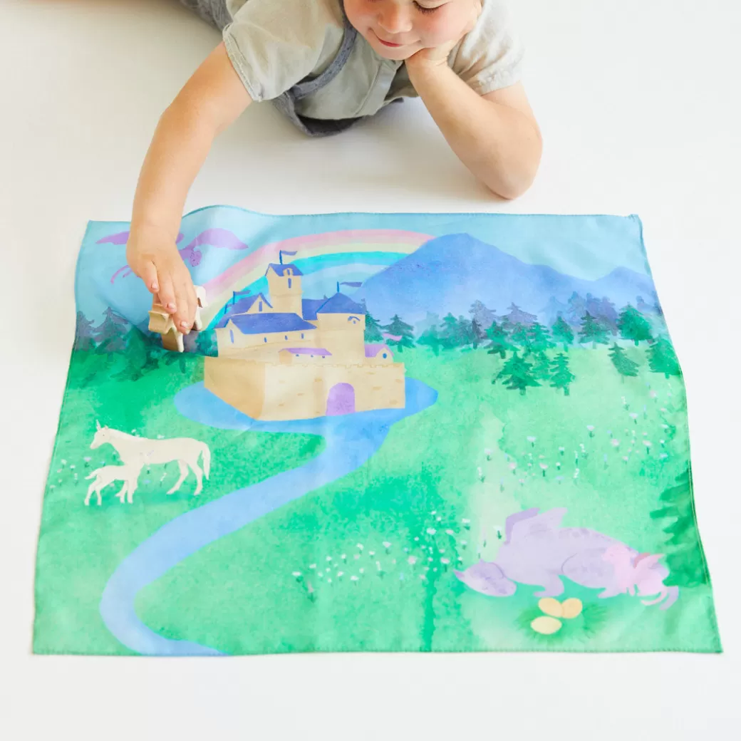 Sarah's Silks Rainbow Unicorn Party*Magical Creature Small World Play Set