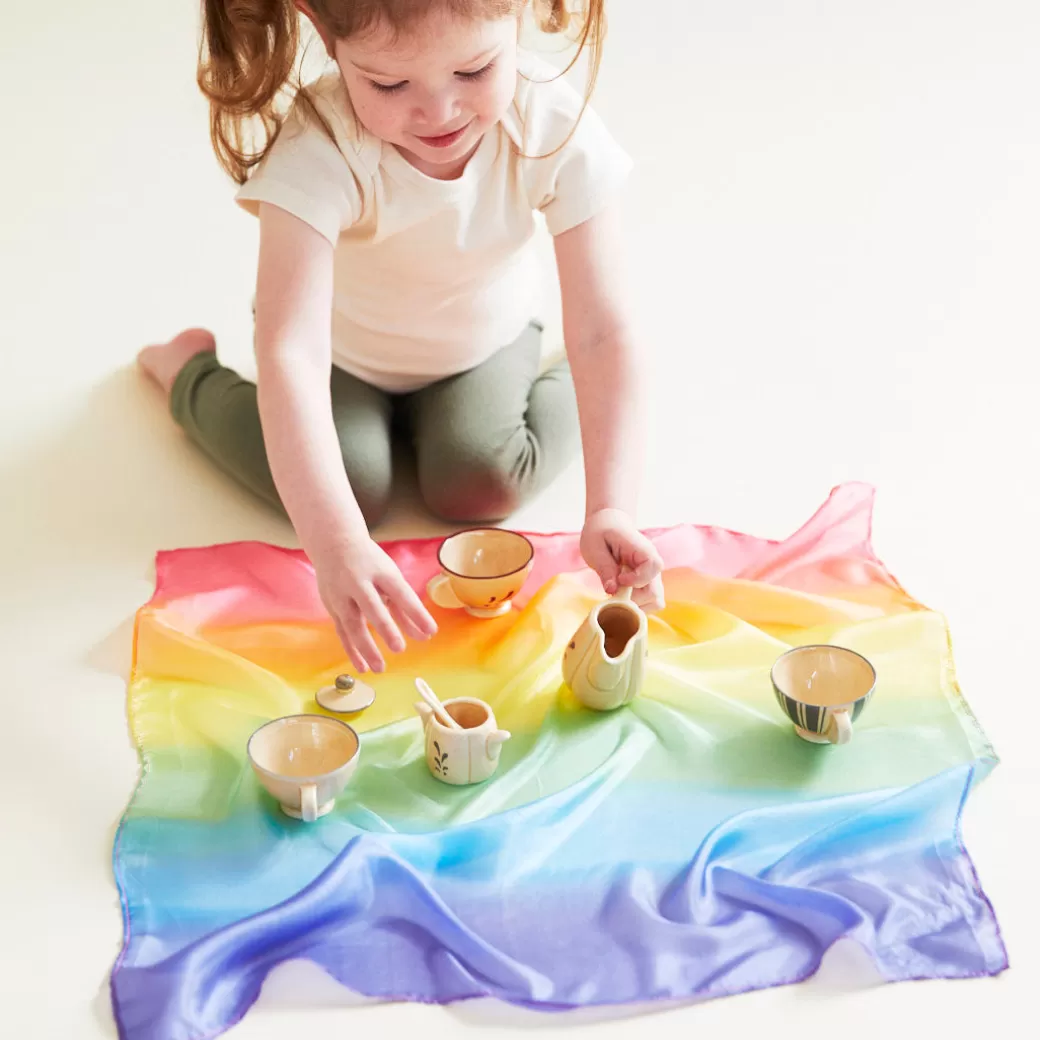 Sarah's Silks Mini Playsilks | Rainbow Party*Mini Rainbow Playsilk