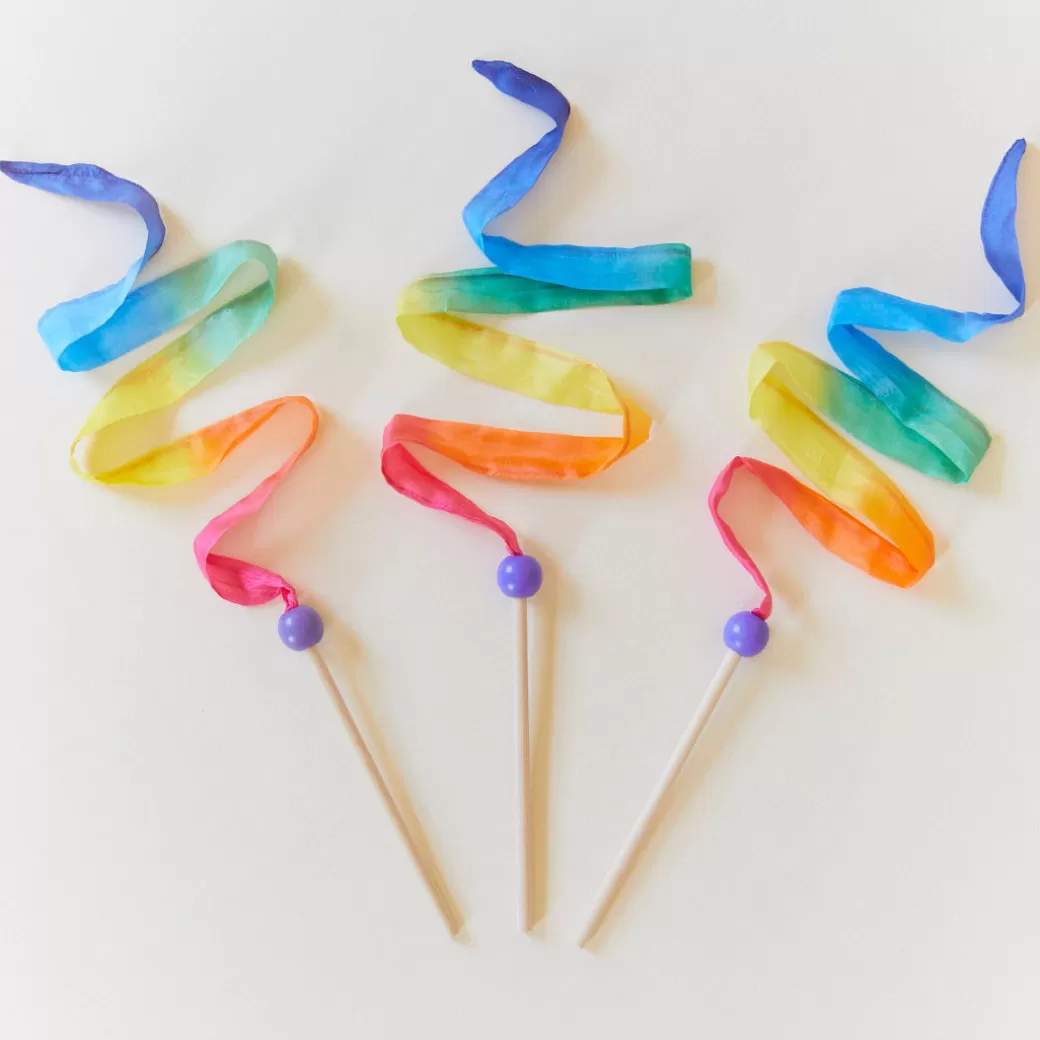 Sarah's Silks Rainbow Party | Party Favors*Mini Rainbow Streamer Party Favor Pack