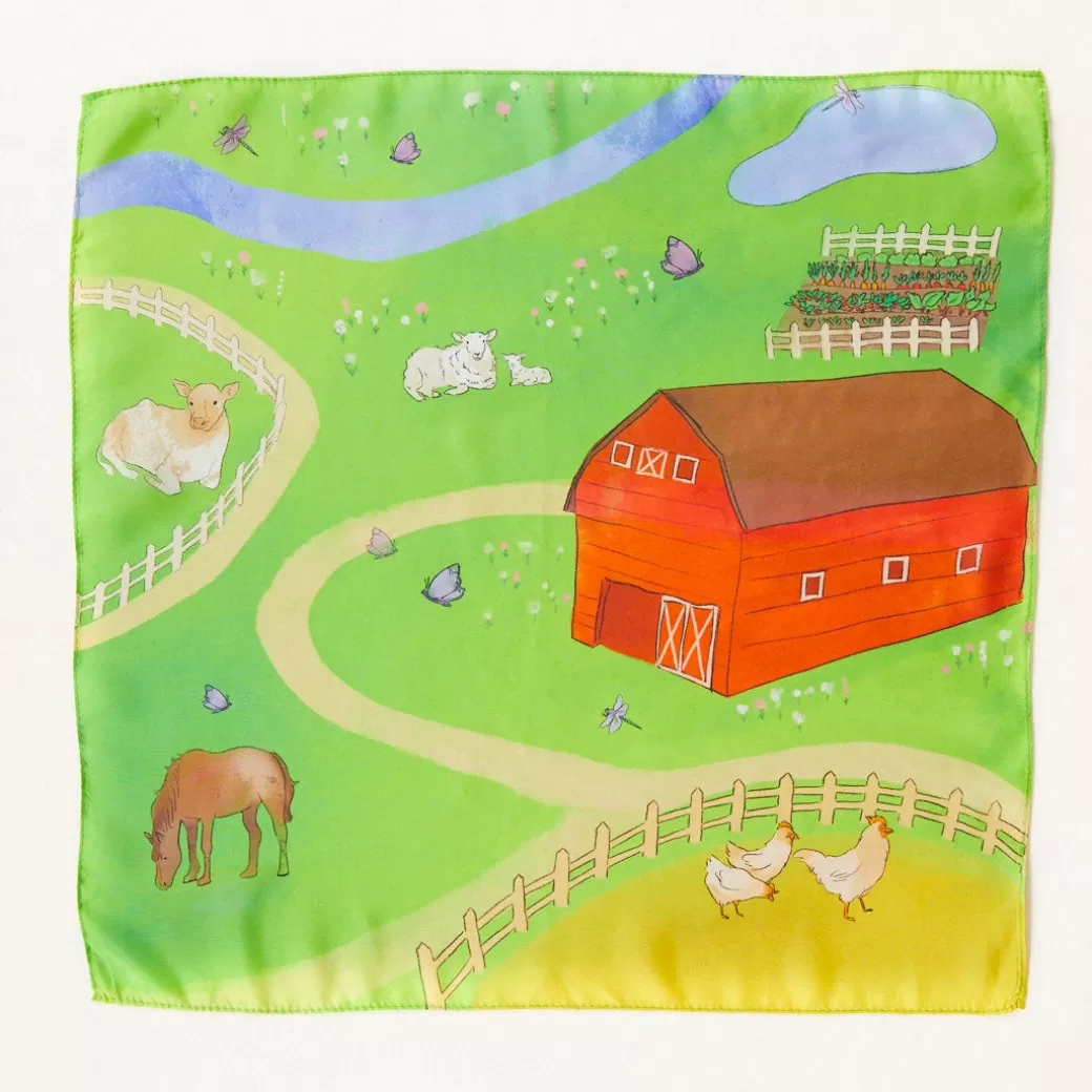 Sarah's Silks Mini Playsilks | Playmaps*On The Farm Playmap