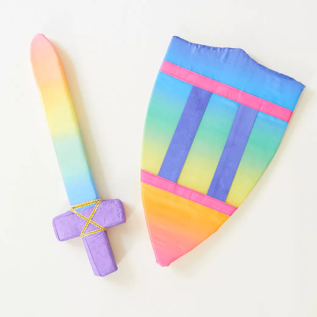 Sarah's Silks Soft Swords & Shields | Rainbow Party*Rainbow Sword & Shield Bundle