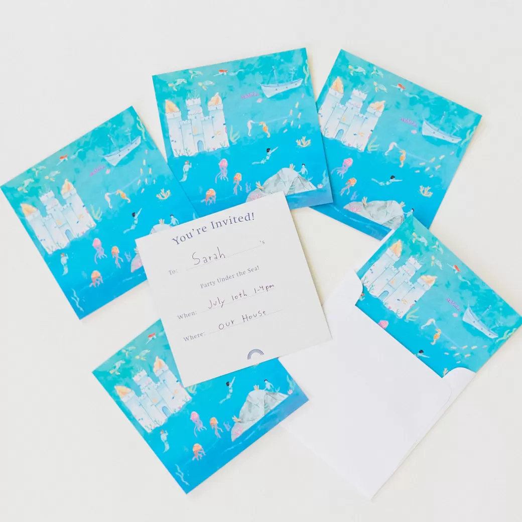 Sarah's Silks Mermaid Party | Party Favors*Under The Sea Party Invitations