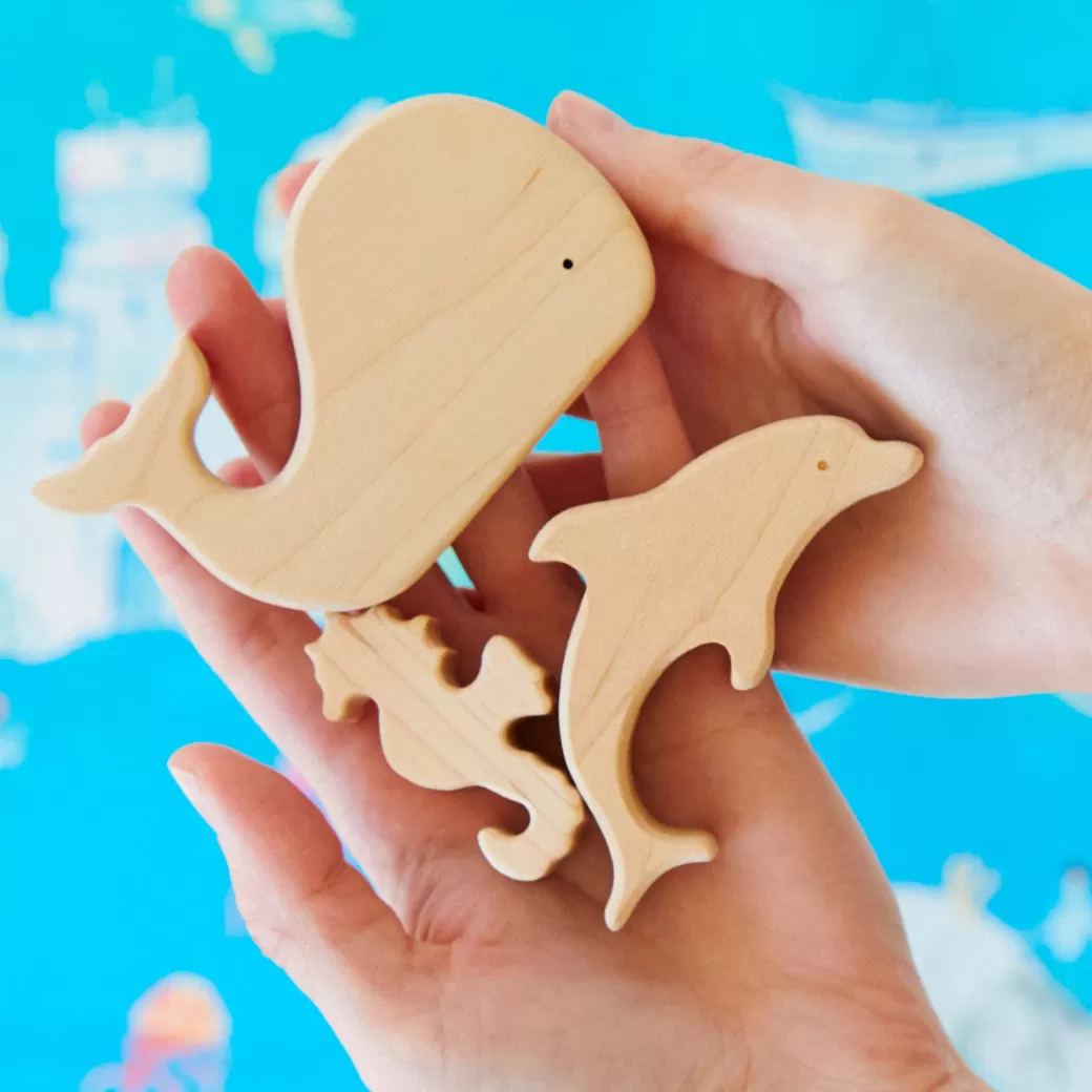 Sarah's Silks Mermaid Party*Wooden Seahorse