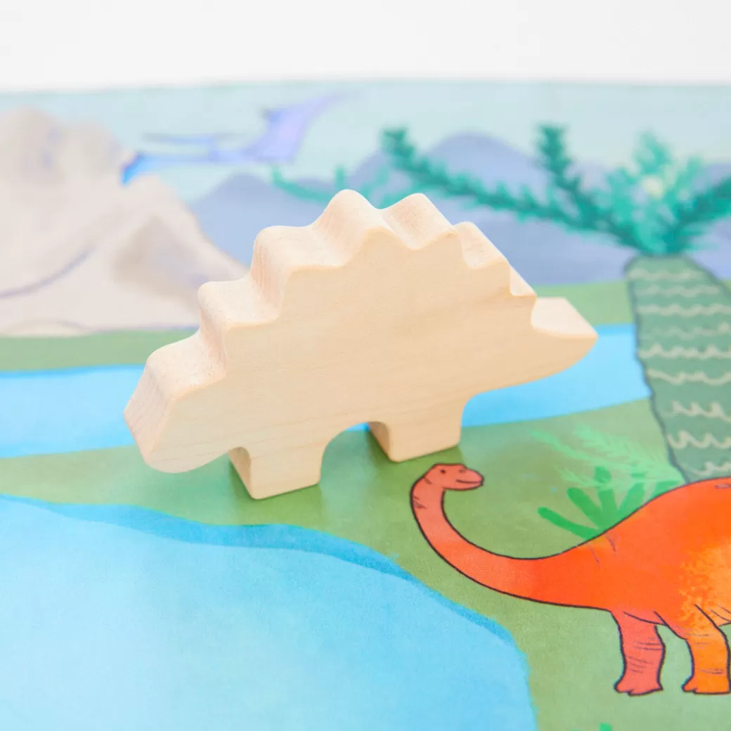 Sarah's Silks Wooden Animals*Wooden Stegosaurus